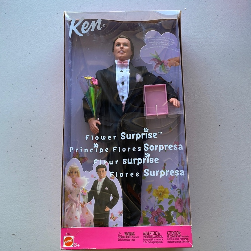 2002 Mattel Barbie Flower Surprise Ken Doll #56781